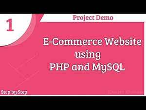 E-Commerce Website using PHP and MySQL || Project Demo || Part -1