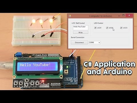 Arduino Tutorial: C# to Arduino Communication. Send data and commands from Computer to an Arduino.
