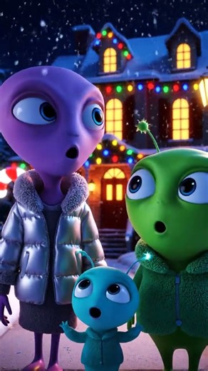 “Aliens See American Christmas Lights for the First Time ✨🎄”