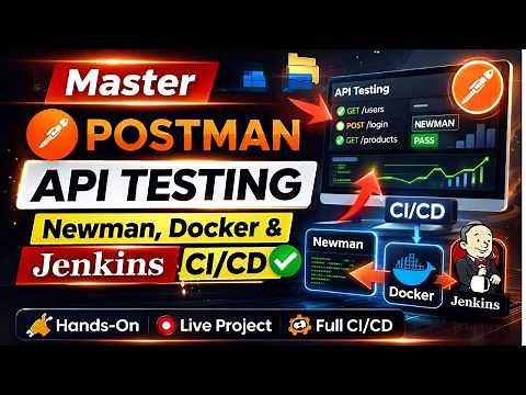 Master Postman API Testing | Newman, Docker & Jenkins CI/CD