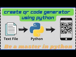 Create a QR code generator using Python | Python projects | #QR #letscodebrain