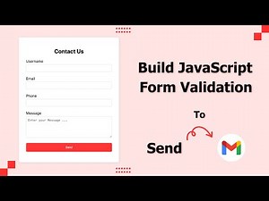 Create Form Validation using HTML, CSS and JavaScript