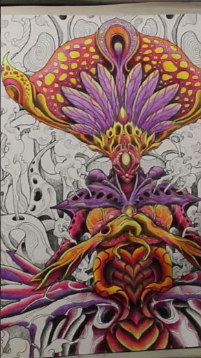 new video on my YouTube channel colouring the alien queen in Kerby Rosanes 10 Year Celebration book