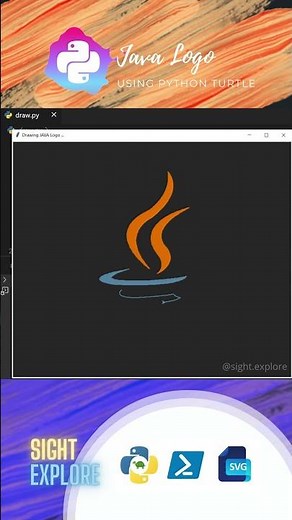 Java Logo | Using PyTurtle 🐢