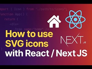How to use SVG icons with React / Next JS