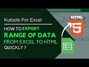 Excel to HTML Table : How to Export Data for Web Use | Kutools for Excel