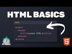 HTML Basics in 4 Minutes!
