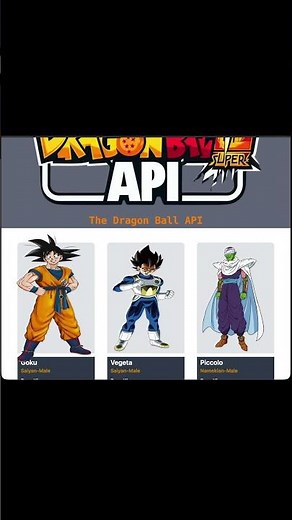 Dragon Ball Z ReactJS Website Tutorial — Fetch API + TailwindCSS UI