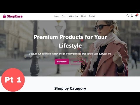 How to Create E-commerce website Using html , css and Javascript