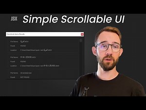Simple Scrollable Script UI