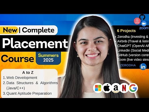 Complete Placement Preparation: Full Web Development + DSA + Aptitude | New Sigma 8.0 🚀