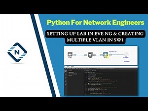 Python for Network Engineer | Setting up Lab in EVE ng and Creating Multiple Vlan in SW1 | Video 24