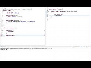 Java Tutorial: Inheritance: Constructor & super Keyword