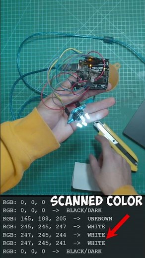 DETECT COLOR WITH THE ARDUINO COLOR SENSOR - TCS3200