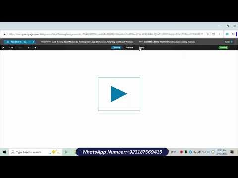 Sam Training Excel Module 03 Working With Large Worksheets Charting And What-if Analysis