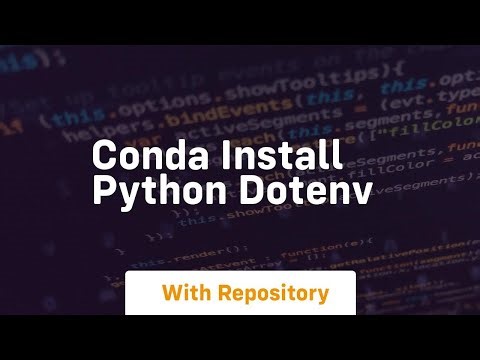 conda install python dotenv