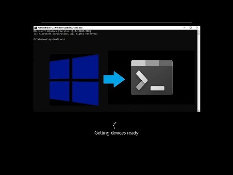 Installing Windows using CMD