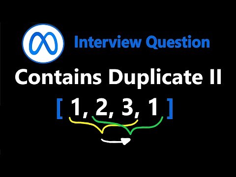 Contains Duplicate II - Leetcode 219 - Python