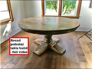Pedestal Dining Table Build