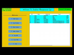 Student Management System Using Python with Database Connectivity #0 | Student Management System