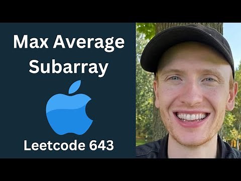 Maximum Average Subarray I - Leetcode 643 - Fixed Sliding Window (Python)