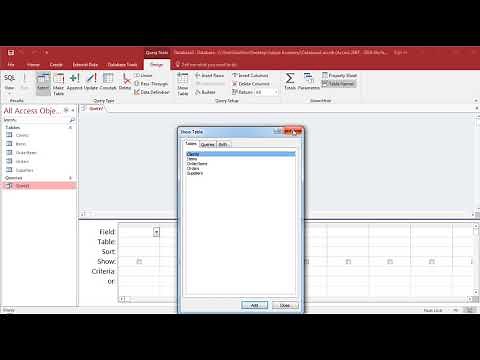 SQL course - SQL-view in Microsoft Access (lesson 2)