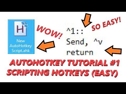 AutoHotKey Tutorial 1- Scripting Hotkeys/Macros