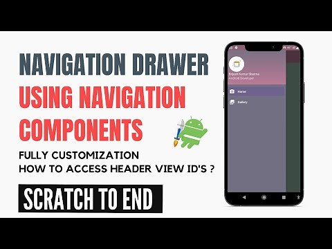 Navigation drawer using navigation components | navigation drawer with fragments in android studio