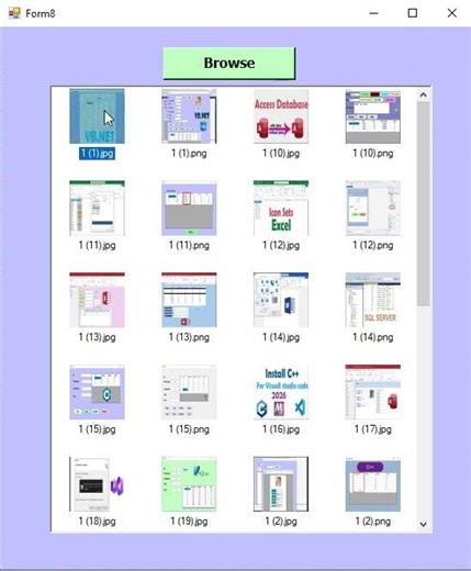 VB. NET ListView Image Gallery 📸 Load Images from Folder Easy Trick!