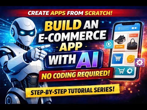 Build a FULL E-Commerce Mobile App LIVE with AI — ZERO Coding (From Scratch)