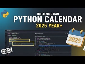 Python for beginners: Build an interactive Calender App in 7 minutes !