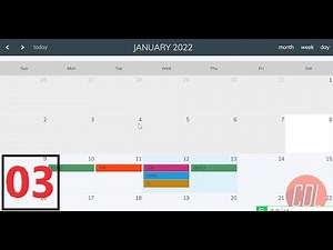 (03) Set Headers in FullCalendar js Laravel | fullcalendar js in laravel