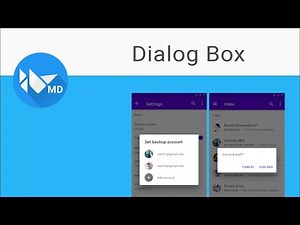 Kivy Tutorial 7 - Creating Dialog Boxes | KivyMD
