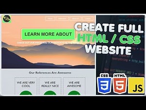 Create FULL HTML CSS WEBSITE in 30 Minutes | Build repsonsive Website HTML CSS Tutorial