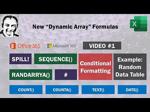 Excel Dynamic Array Functions Video #1: Spill Concept, Sequence & Randarray formulas