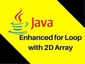 6.11 Enhanced for Loop with 2D Array