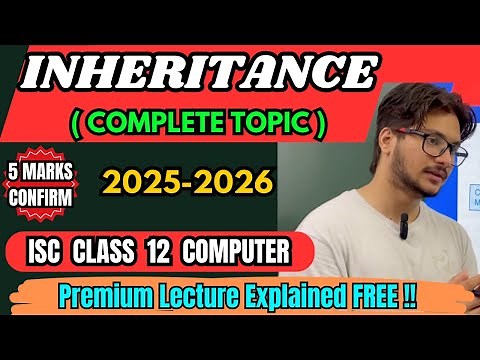 Inheritance in Java | ISC Class 12 Computer Science | Complete One Shot Explanation