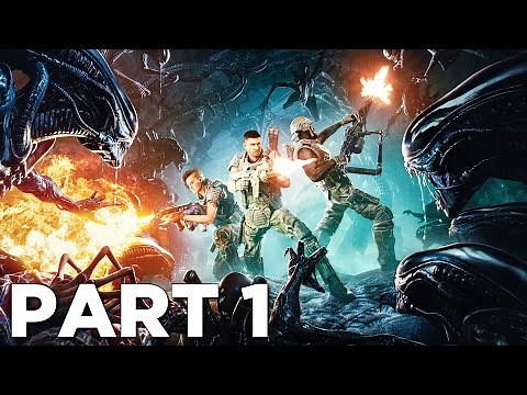 ALIENS FIRETEAM ELITE Walkthrough Gameplay Part 1 - INTRO (Campaign Mission 1)
