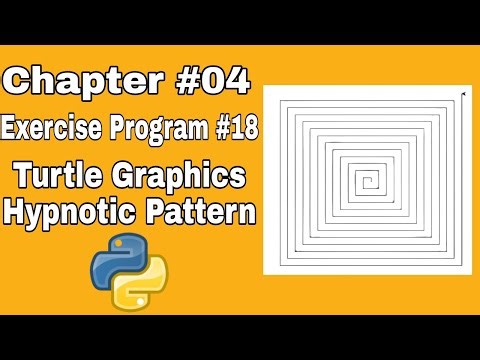 Starting Out With Python Chapter 4 Exercise Program 18 Draw Hypnotic Pattern Using Python Turtle