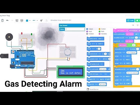 Tinkercad Arduino Project : Gas Detecting Alarm System with Arduino