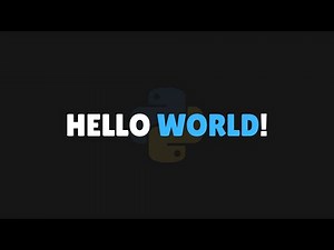 Hello World! First Python Program