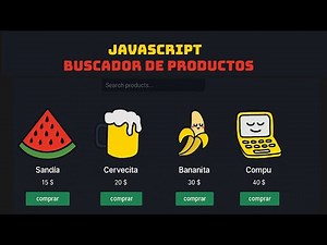 Como crear un BUSCADOR DE PRODUCTOS en JAVASCRIPT | FILTRO DE BUSQUEDA en tiempo real