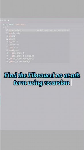 MASTERING RECURSION with Fibonacci Series