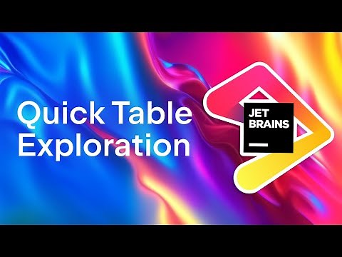 Quickly explore database tables in any JetBrains IDE
