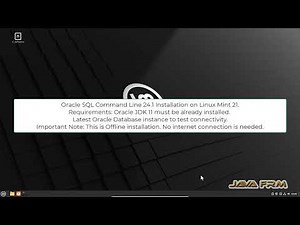 Oracle SQLcl 24.1 Installation on Linux Mint 21 and connect to Oracle Database 23c FREE
