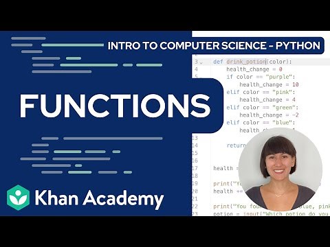 Functions in Python (FULL UNIT) | Intro to CS - Python | Khan Academy