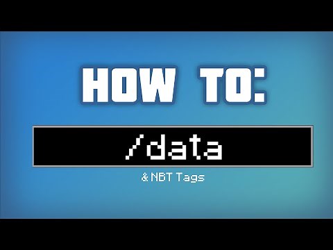 The Complete Guide to /data and NBT Tags Tutorial in Minecraft Java Edition [1.18]