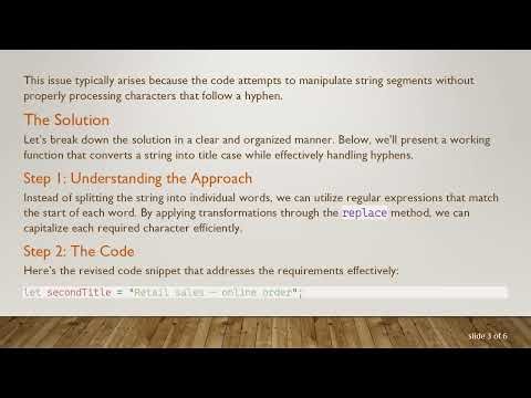 Convert Any String to Title Case with Hyphen Handling in JavaScript