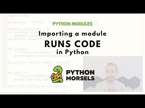 Python module imports run code!