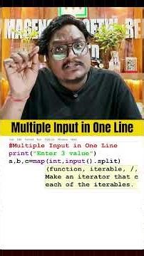 How to Take Multiple Inputs in Python in One Line 🔥 | Beginner Tutorial
